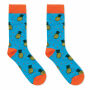 FUNNY L - Sokken met een grappig patroon - Turquoise FUNNY L - Sokken met een grappig patroon - Turquoise