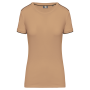 Dames-T-shirt Day To Day korte mouwen Camel / Black XS Dames-T-shirt Day To Day korte mouwen Camel / Black XS