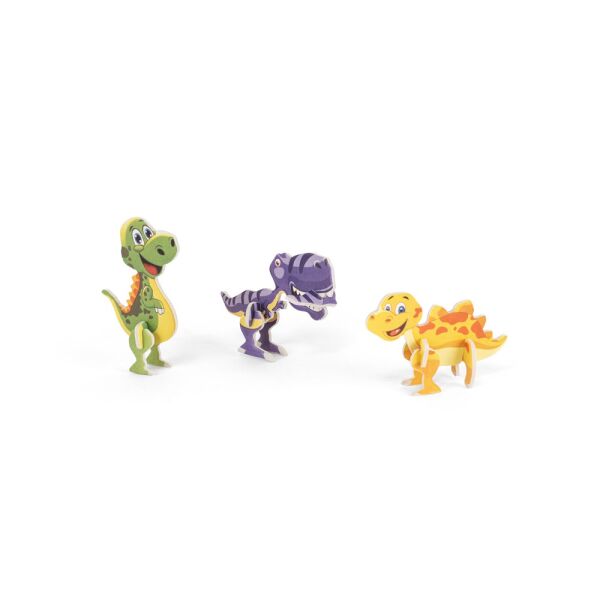 DINOSAURUS. 3D puslespil i EVA , formet som en dinosauerer