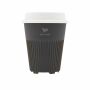 Circular&Co Returnable Cup Lid 227 ml koffiebeker - donkergrijs/wit