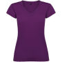 Victoria damesshirt met V-hals en korte mouwen - Paars - 2XL