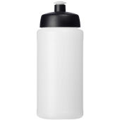 Baseline® Plus drinkfles van 500 ml - Zwart/Transparant wit