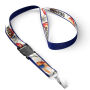 Afneembare polyester keycord met gesublimeerde satijnen overlay