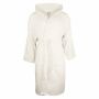 Sophie Muval Velours Badjas met capuchon, 380gr/m² - Wit