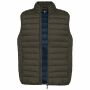 Men’s lightweight sleeveless down jacket dark khaki S