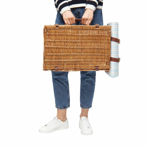 MADISON PARK - Picknickmand beige, blauw, bruin MADISON PARK - Picknickmand beige, blauw, bruin