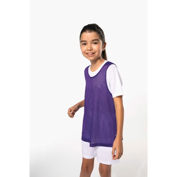 Licht trainingshesje van mesh kids Black 6/10 jaar Licht trainingshesje van mesh kids Black 6/10 jaar