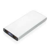 Aluminium 18W 10.000 mAh PD Powerbank, zilver