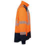 Gerecyclede veiligheidsparka 4-in-1 Hi Viz Orange / Navy XS