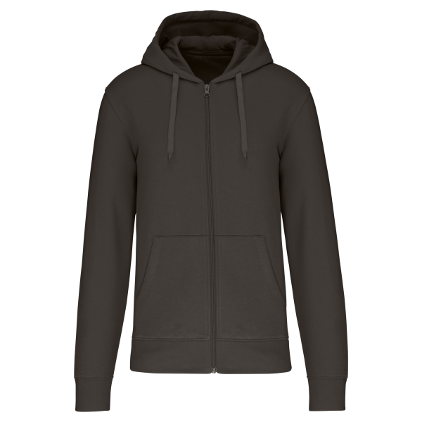 Ecologische herensweater met capuchon en ritssluiting Dark Grey 4XL Ecologische herensweater met capuchon en ritssluiting Dark Grey 4XL