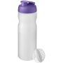 Baseline® Plus 650 ml sportfles met shaker bal - Paars/Frosted transparant