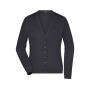 Ladies' V-Neck Cardigan black XXL