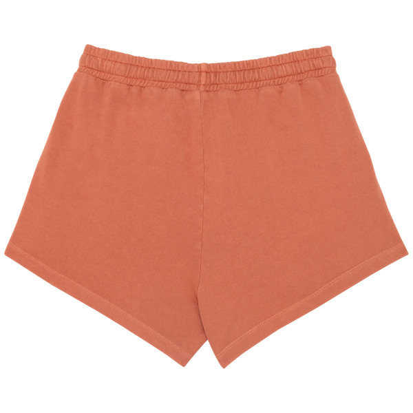 Ecologisch damesshort French Terry Washed Pomelo XXL