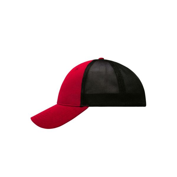 6 Panel Elastic Fit Mesh Cap red/black L/XL 6 Panel Elastic Fit Mesh Cap red/black L/XL
