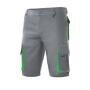 TWO-TONE MULTI-POCKET BERMUDA SHORTS, GREY/LIME, 34, VELILLA