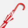 Automatisch te openen paraplu DISCO rood, wit