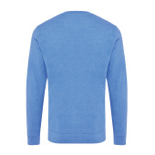 Iqoniq Denali gerecycled katoen sweater ongeverfd, heather blue (S)