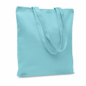 RASSA COLOURED - Stevige canvas boodschappentas - Babyblauw