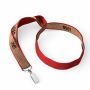 Zeefdruk lanyard van kurk en polyester Zeefdruk lanyard van kurk en polyester
