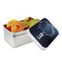 Rectangular tin filled with candy, Silver, Fruit keys