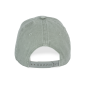 Ecologische uniseks pet met verwassen look Washed Almond Green One Size
