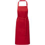 Andrea schort van 240 g/m² met verstelbare nekband - Rood