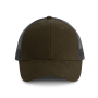 Truckerpet - 6 panelen Dark Khaki / Dark Grey One Size