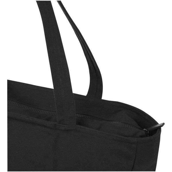 Weekender 500 g/m² Aware™ recycled tote bag - Solid black