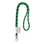 Polyester 2-kleurige koord-lanyard met full color label