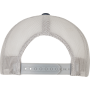 Tweekleurige Retro Truckerpet Navy / Silver One Size