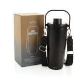 Avira Ayala RCS R-RVS duosip afsluitbare crossbody tumbler, zwart
