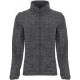 Artic fleece damesjack met volledige rits - Heather zwart - 2XL