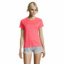 SPORTY WOMEN - SPORTYdames t-shirt 140g - L - Neon Coral
