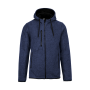 Heather herenvest met capuchon Navy Melange S