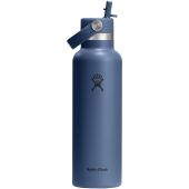 Hydro Flask Standard Mouth 621 ml geïsoleerde roestvrijstalen waterfles - Middenblauw