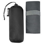Pieter ultra lichtgewicht en sneldrogende handdoek van gerecycled PET 130 x 80 cm - Grijs