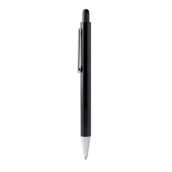 GARET balpen met metallic finish - zwart GARET balpen met metallic finish - zwart