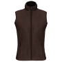 Bodywarmer van microfleece dames Chocolate XS