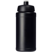 Baseline gerecyclede sportfles van 500 ml - Zwart/Zwart Baseline gerecyclede sportfles van 500 ml - Zwart/Zwart