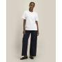 Reeser - Heavy gerecycled katoen blend T-overhemd met een modern look - White (S)
