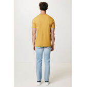 IQONIQ Brett gerecycled katoen t-shirt, ochre yellow (XXS)