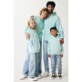 IQONIQ Yengo kids recycled katoen hoodie met steekzakken, crushed mint (34)