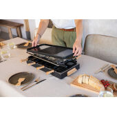 BOSKA Raclette Gourmet Party, 8 Personen (EU Type F), zwart