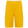 Basketbalshort voor kinderen Sporty Yellow 4/6 jaar