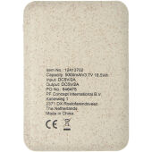 Asama 5000 mAh tarwestro powerbank - Beige Asama 5000 mAh tarwestro powerbank - Beige