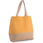 Shopper van jute- & katoencanvas Cumin Yellow / Natural One Size