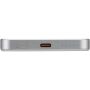 Avis 5000 mAh RCS powerbank van gerecycled aluminium met magneetsluiting - Zilver