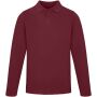 Calgary 180 g/m² herenpolo met lange mouwen - Diep bordeauxrood - L