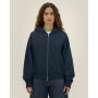 Fronter - Oversized rits hoodie in een gerecycled katoen blend - French Navy (XXL)