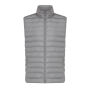 Iqoniq Meru heren gerecycled polyester bodywarmer, zilvergrijs (XXL)